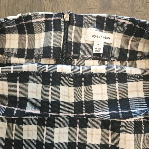 Preppy Schoolgirl Y2K Plaid Mini Skirt Black Pink Clueless size 7 Juniors NWOT - Picture 7 of 7
